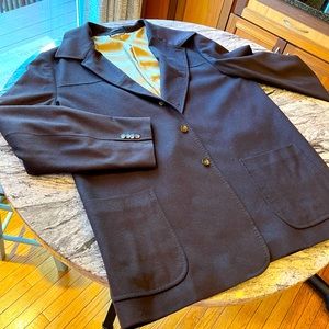 Ibiza "Tapas-R" wool silk cashmere coat XL-Brown